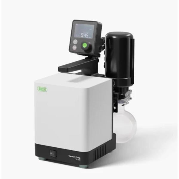 Buchi V-180 Vacuum Pump with I-180 Interface and Woulff Bottle